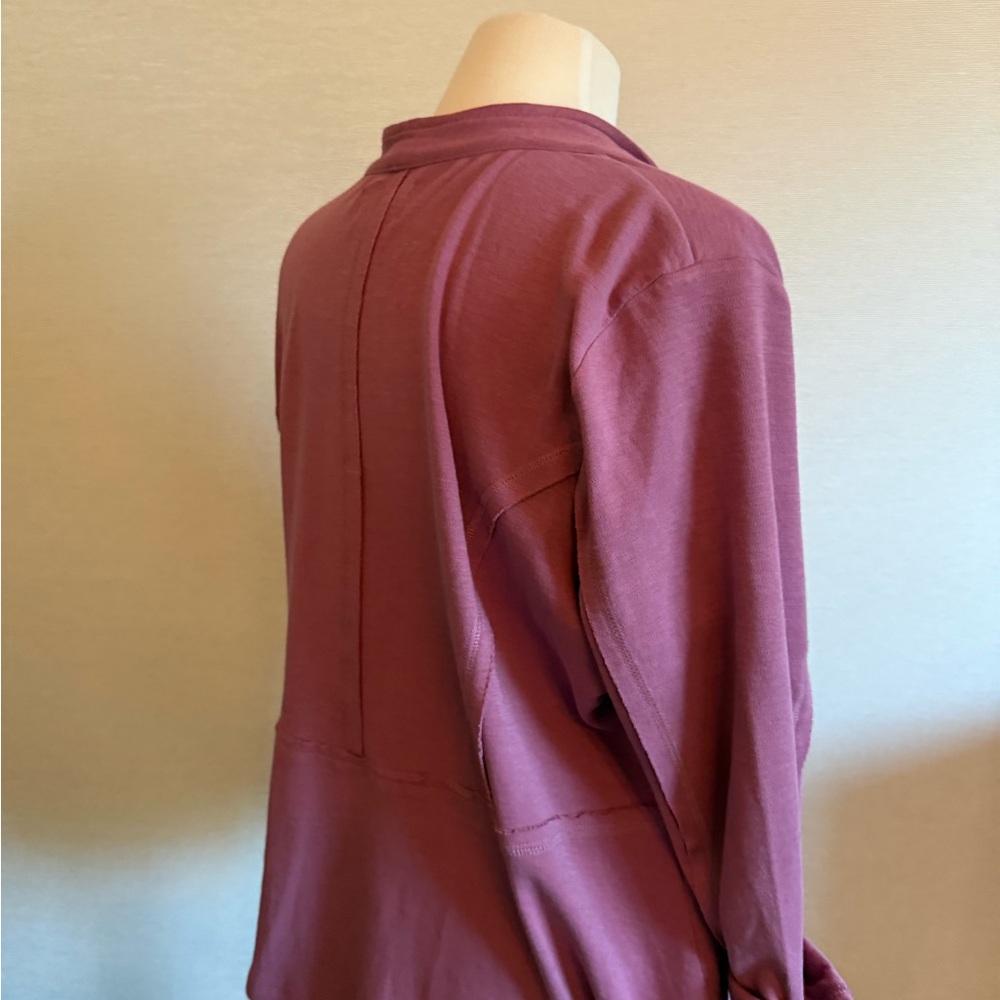 Caslon Women's Dusty Rose Open Front Cardigan - Picture 3 of 4
